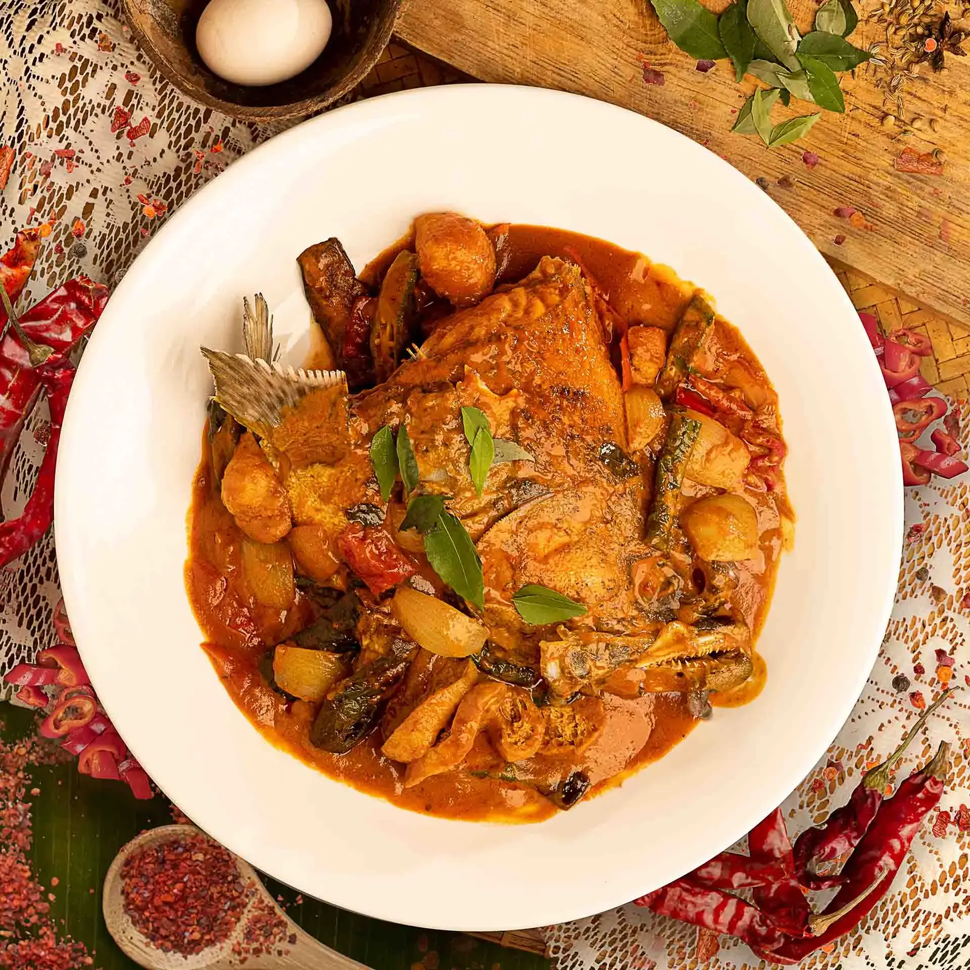 Kari Tamar Kepala Ikan - Fish Head Curry